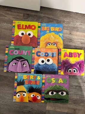 Sesame Street book lot 7 books good condition